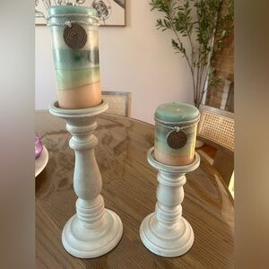 Set of Candle Pedestals
